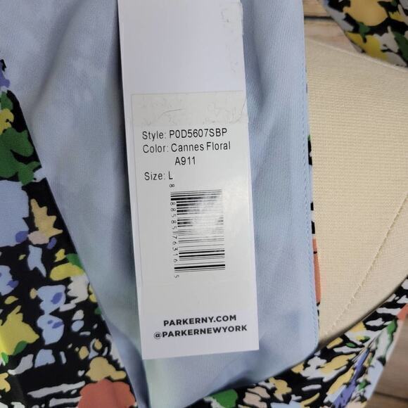NWT Parker Kenna Silk Cannes Floral Top Large - Picture 8 of 10